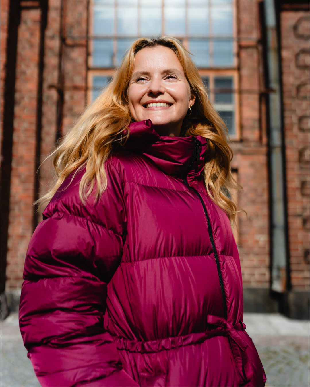 Estrid Down Coat Red Wine