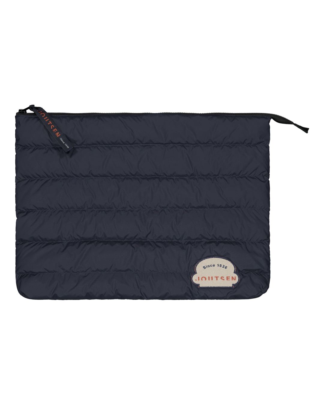 Blue Keiju down-filled storage bag with a Joutsen label