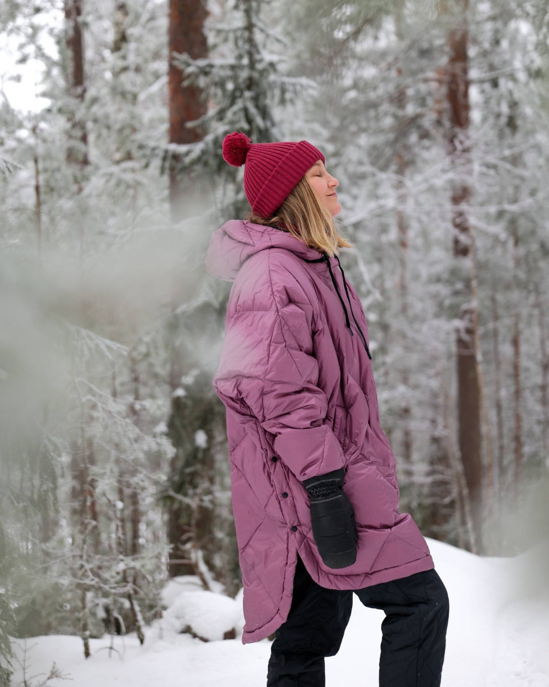 Velho Down Anorak Dusky Orchid