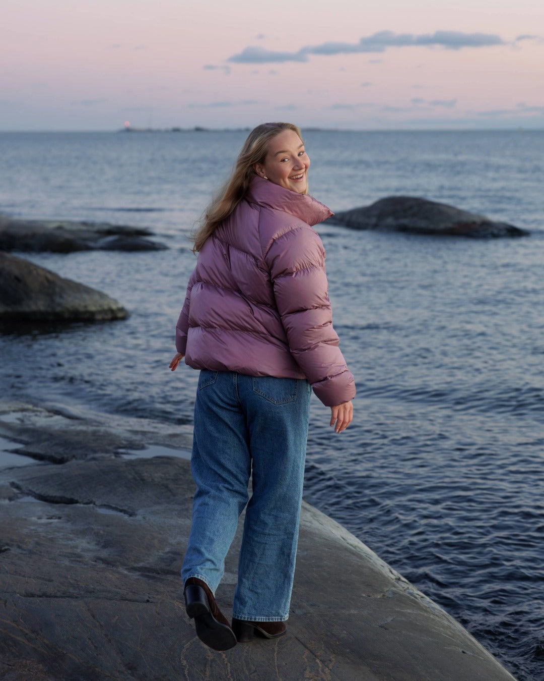 Hildur Down Coat Dusky Orchid