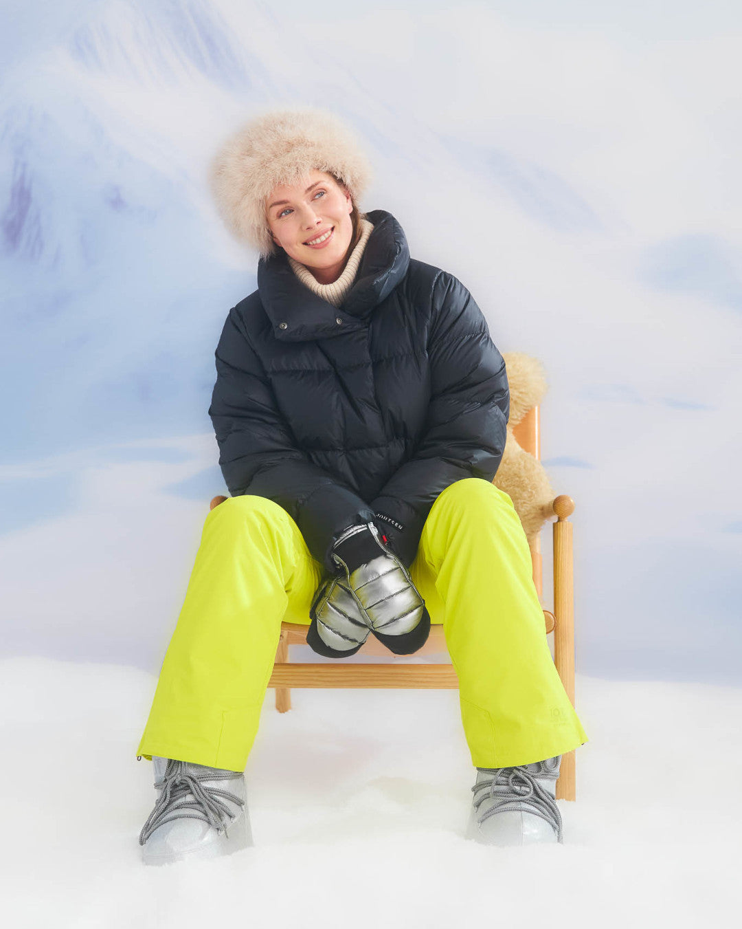 Hildur Down Coat Charcoal Black