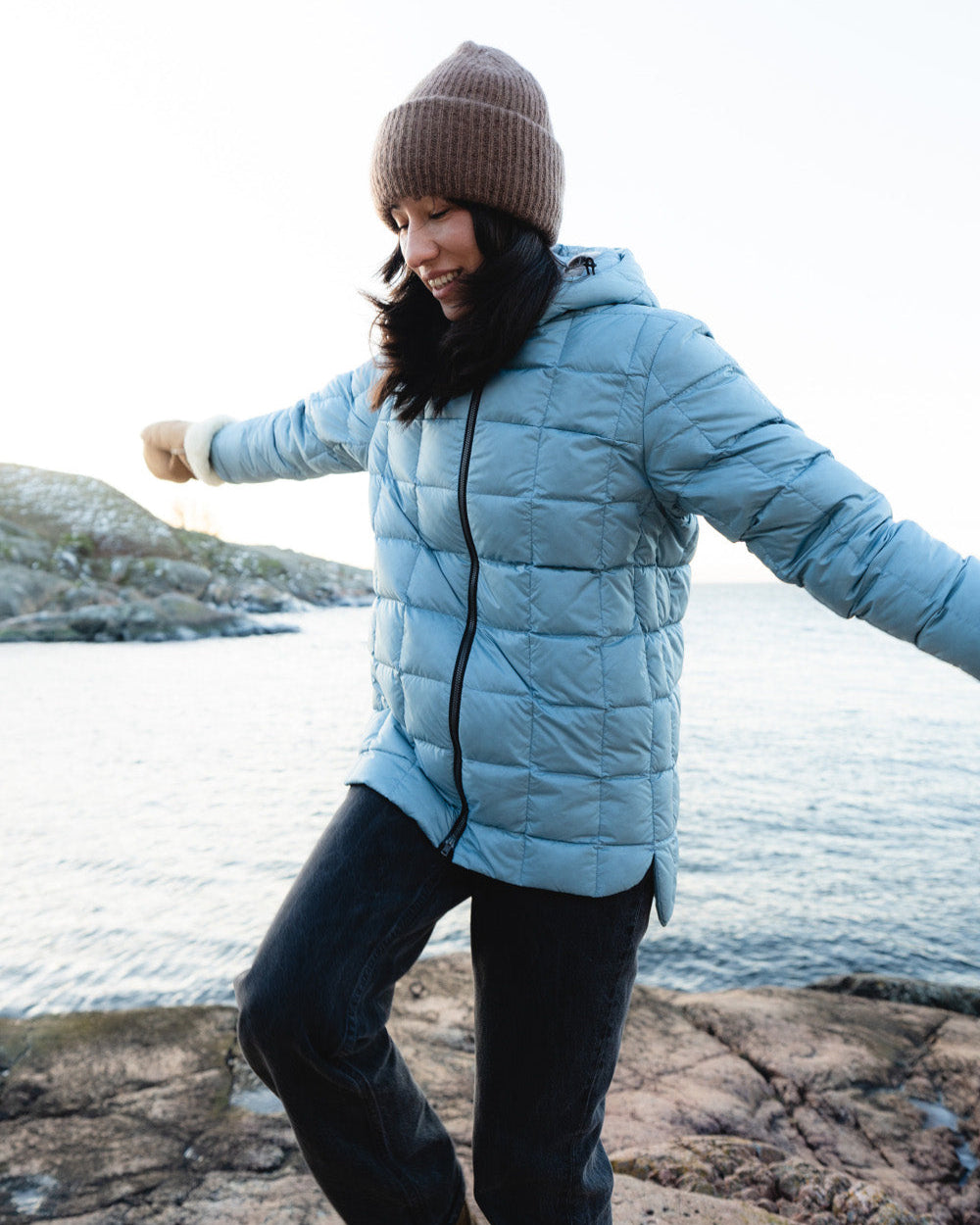 Tulppaani Light Down Coat - Joutsen -