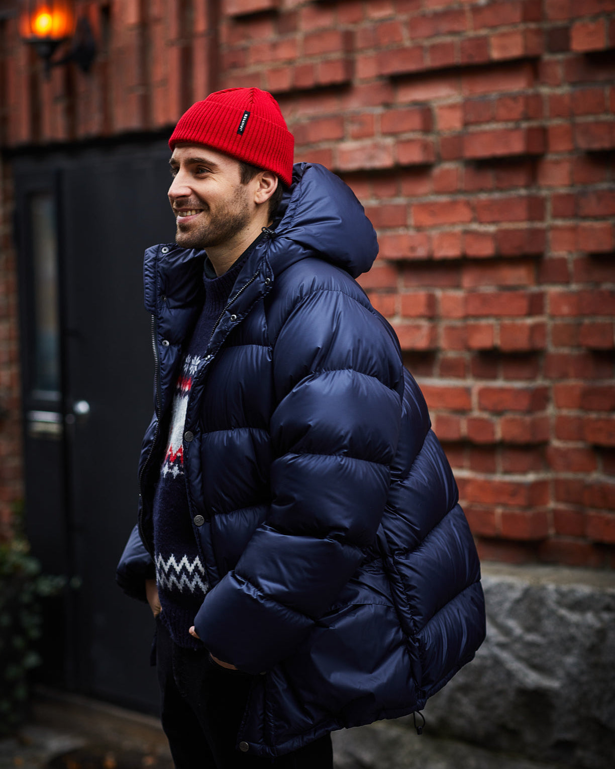 Tauko Down Coat Recycled Autumn Orange