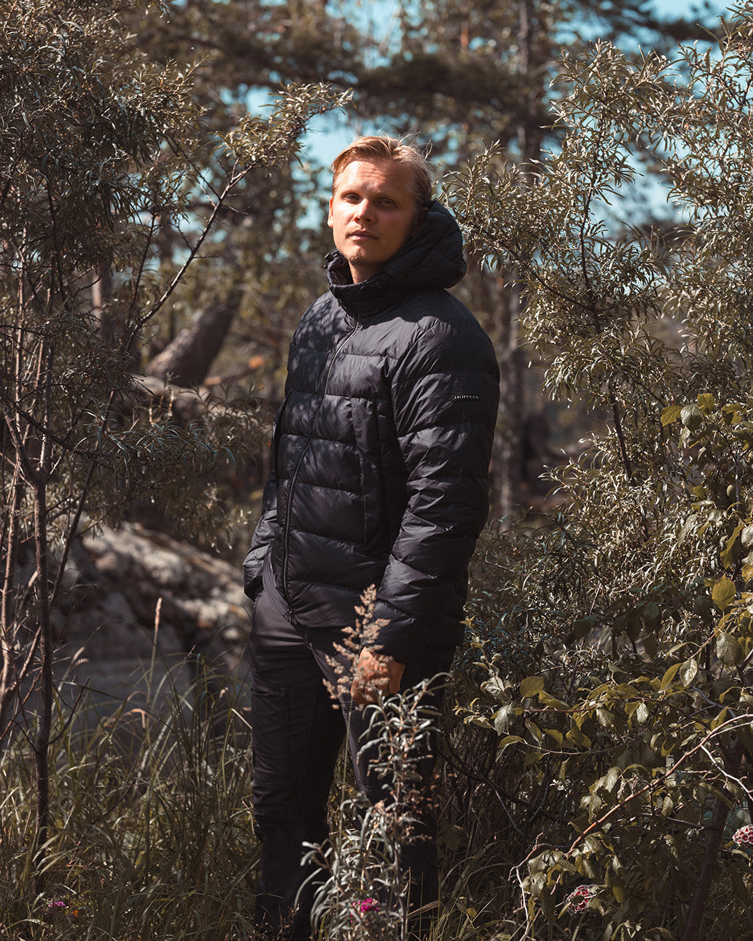 Valto Light Down Coat Charcoal Black