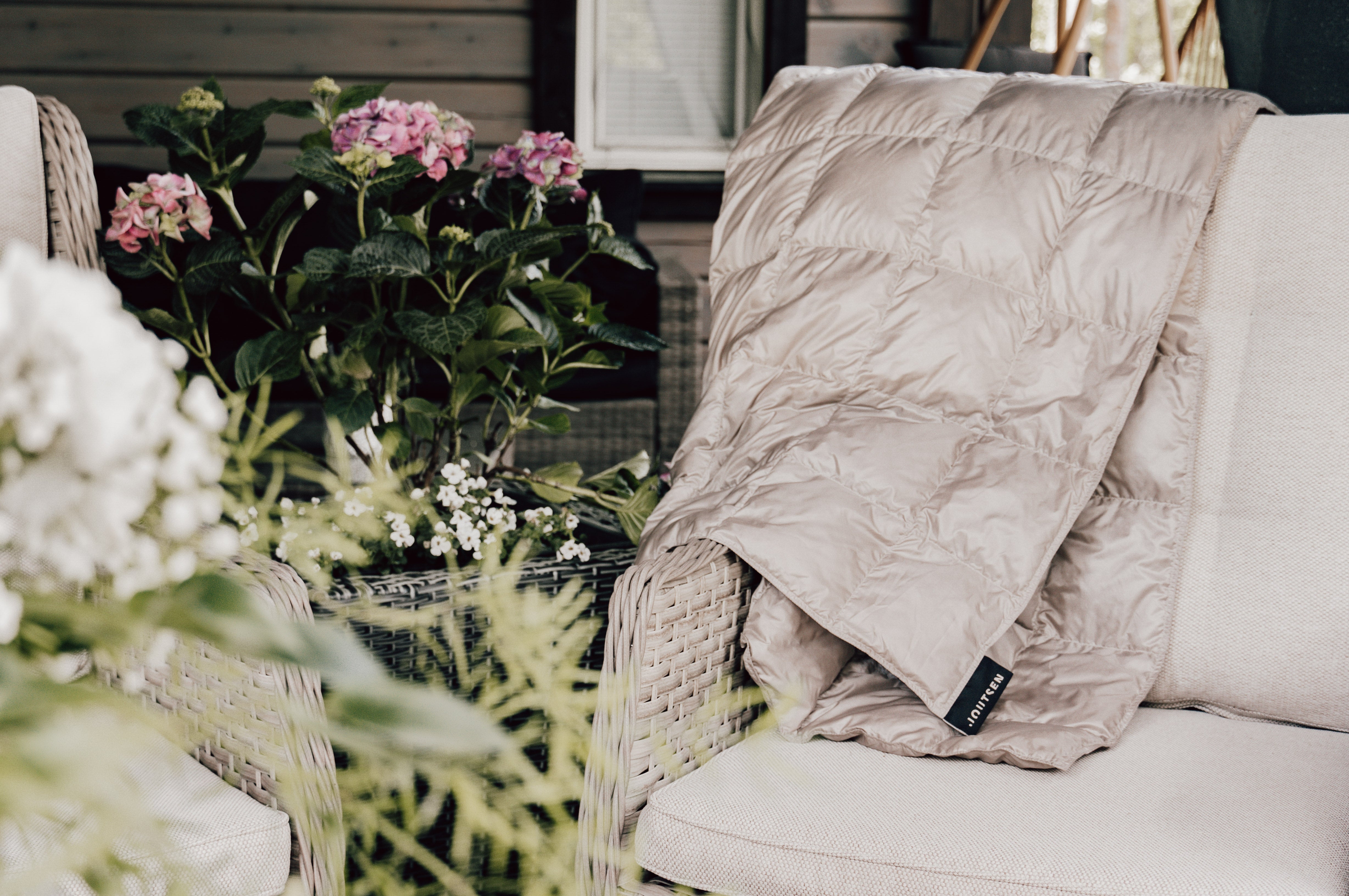 Down blankets and bedspreads