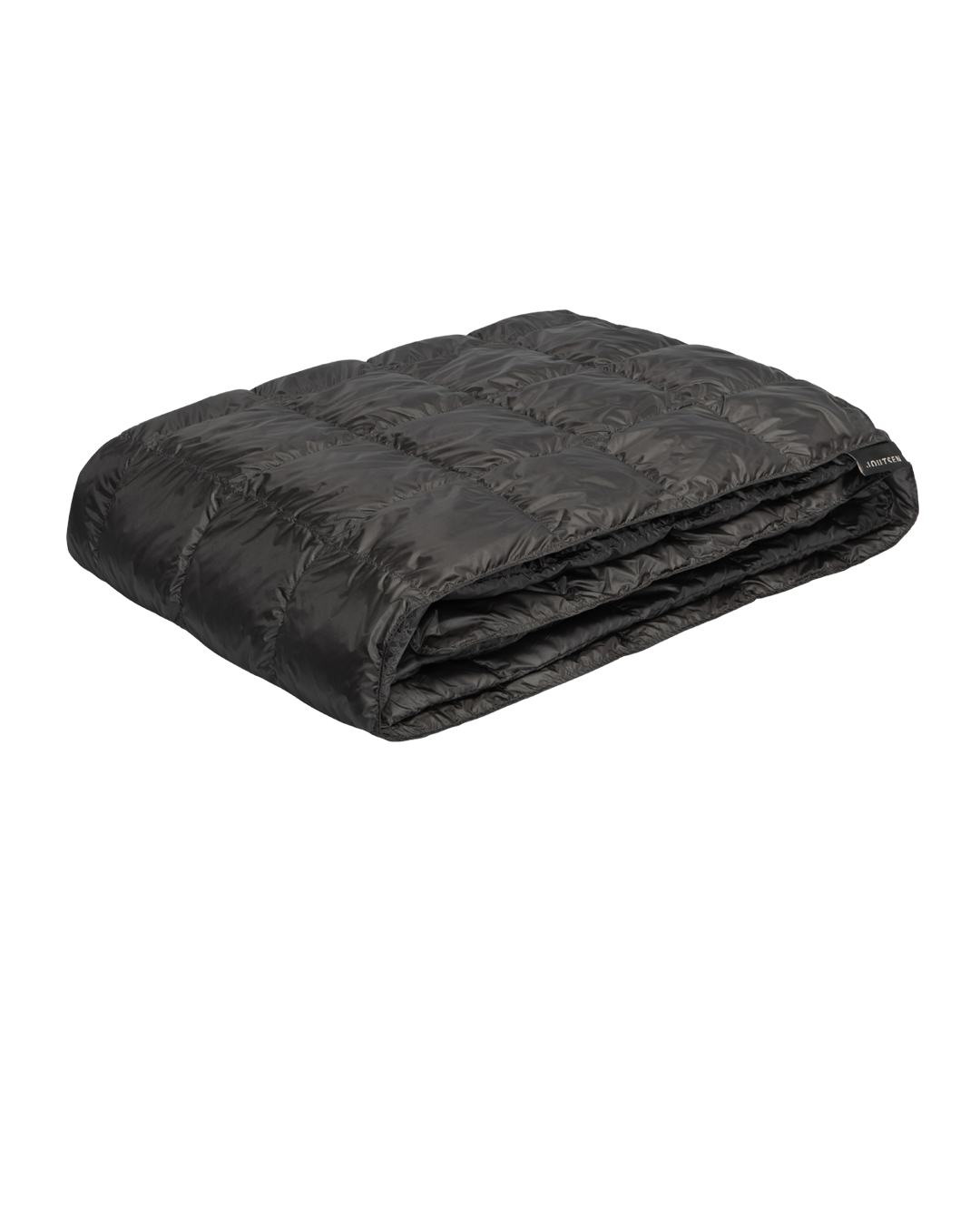 Folded dark (color: Ash) Kulkuri down blanket.