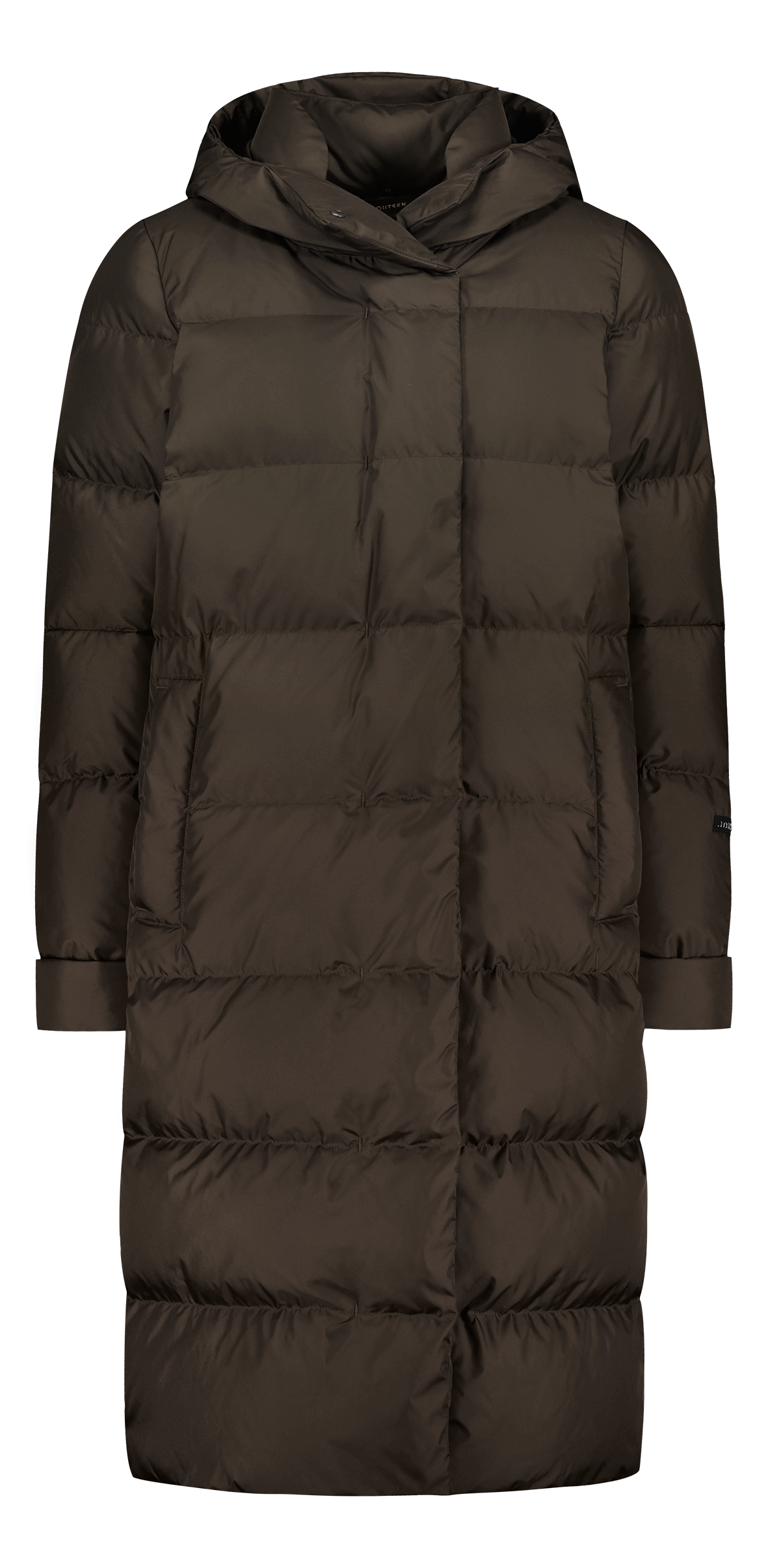 Hooded Puffer Jacket - Dark Chocolate