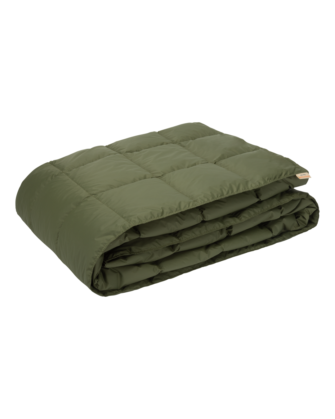 Folded green Välly down blanket
