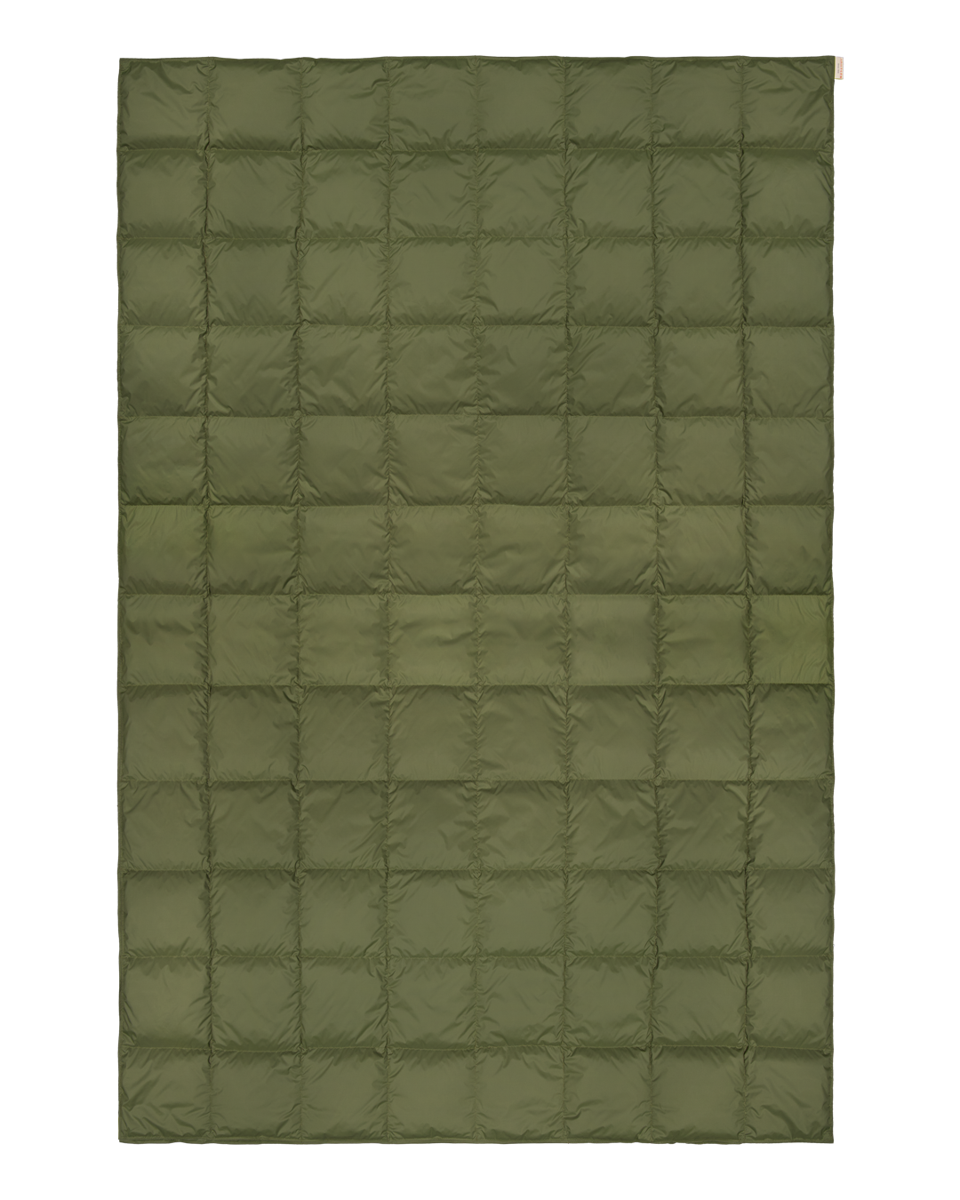 Green quilted Välly down blanket