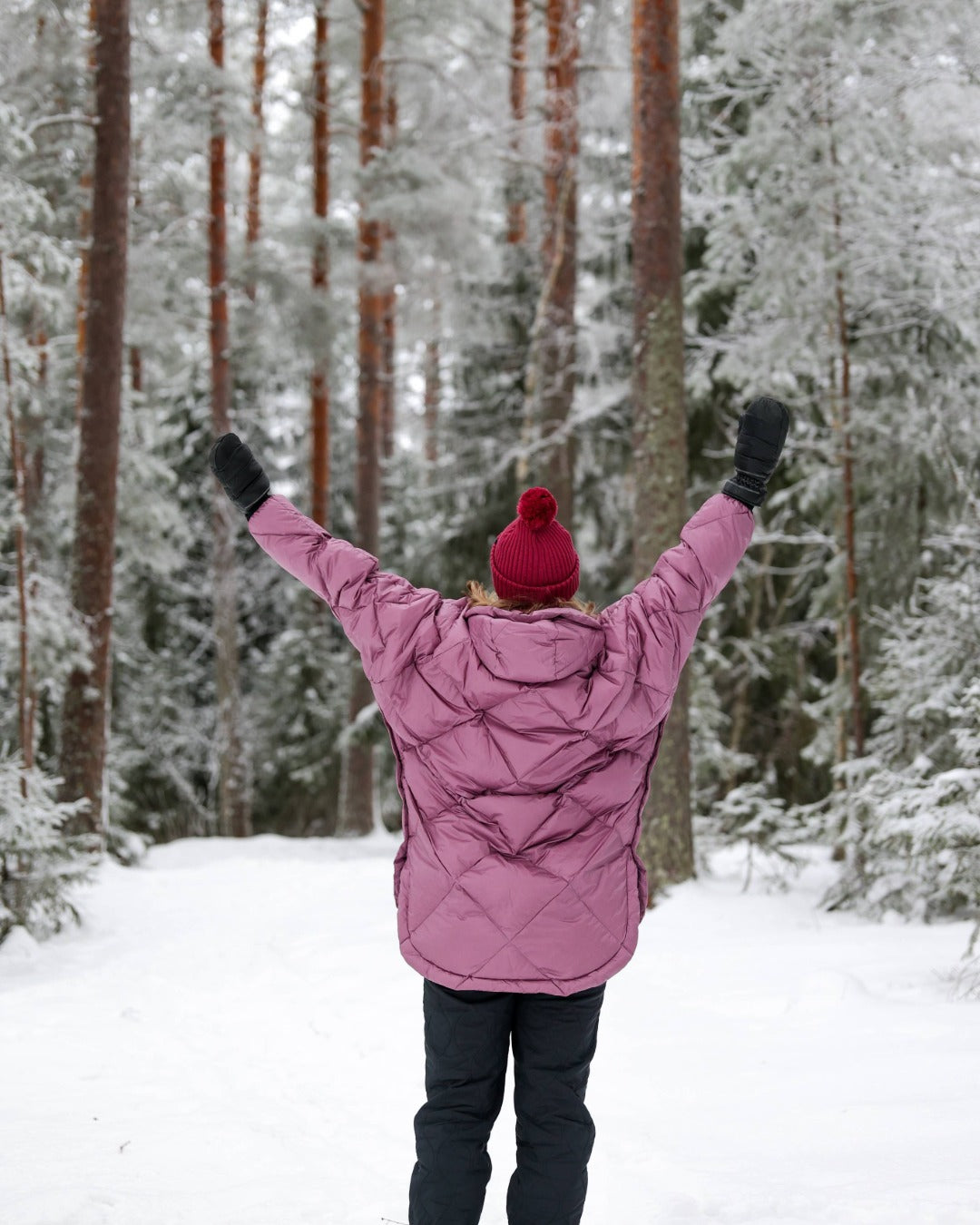 Velho Down Anorak Dusky Orchid