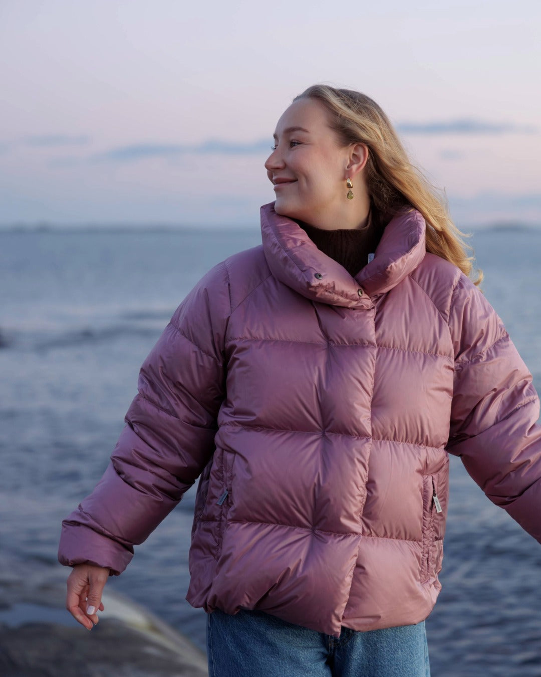 Hildur Down Coat Dusky Orchid