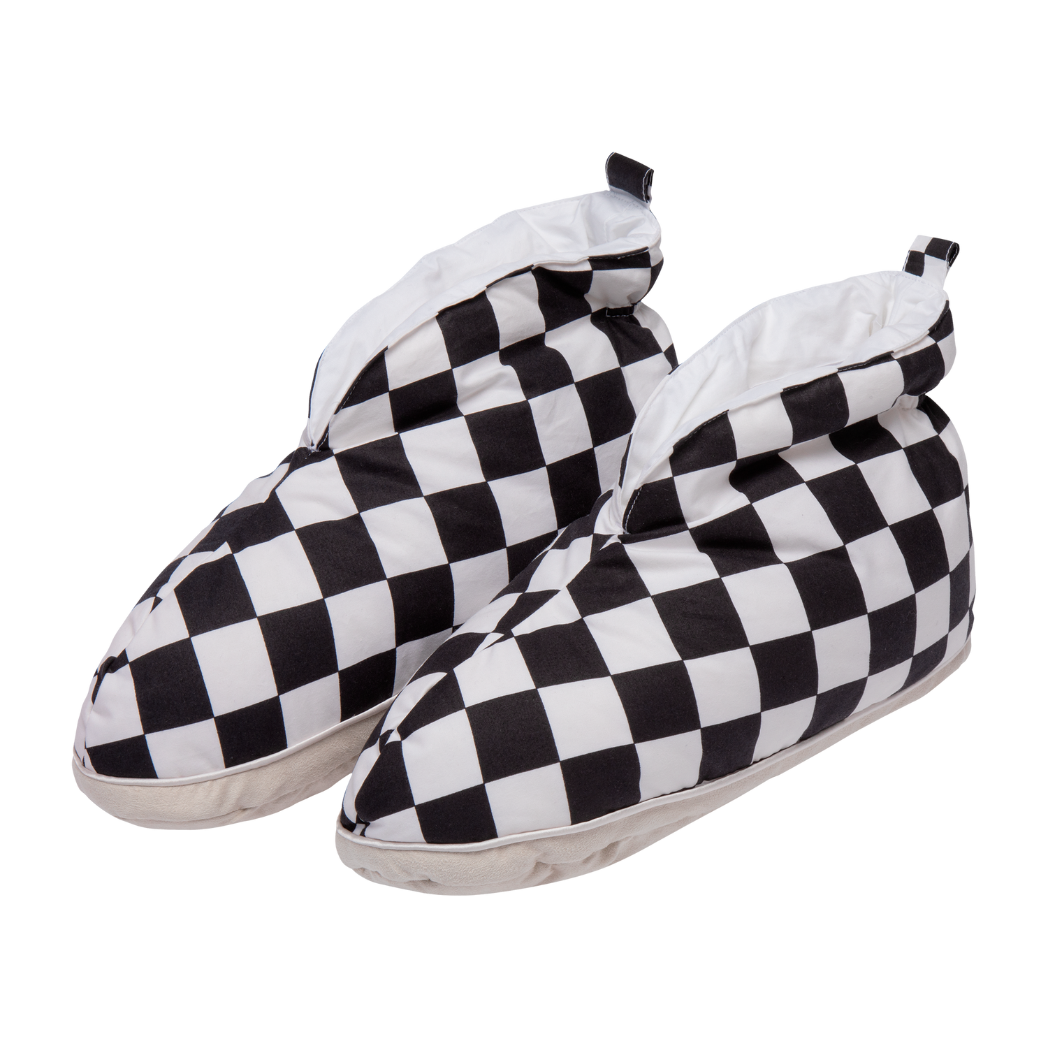 Shakki Down Slippers - Joutsen - Black and White