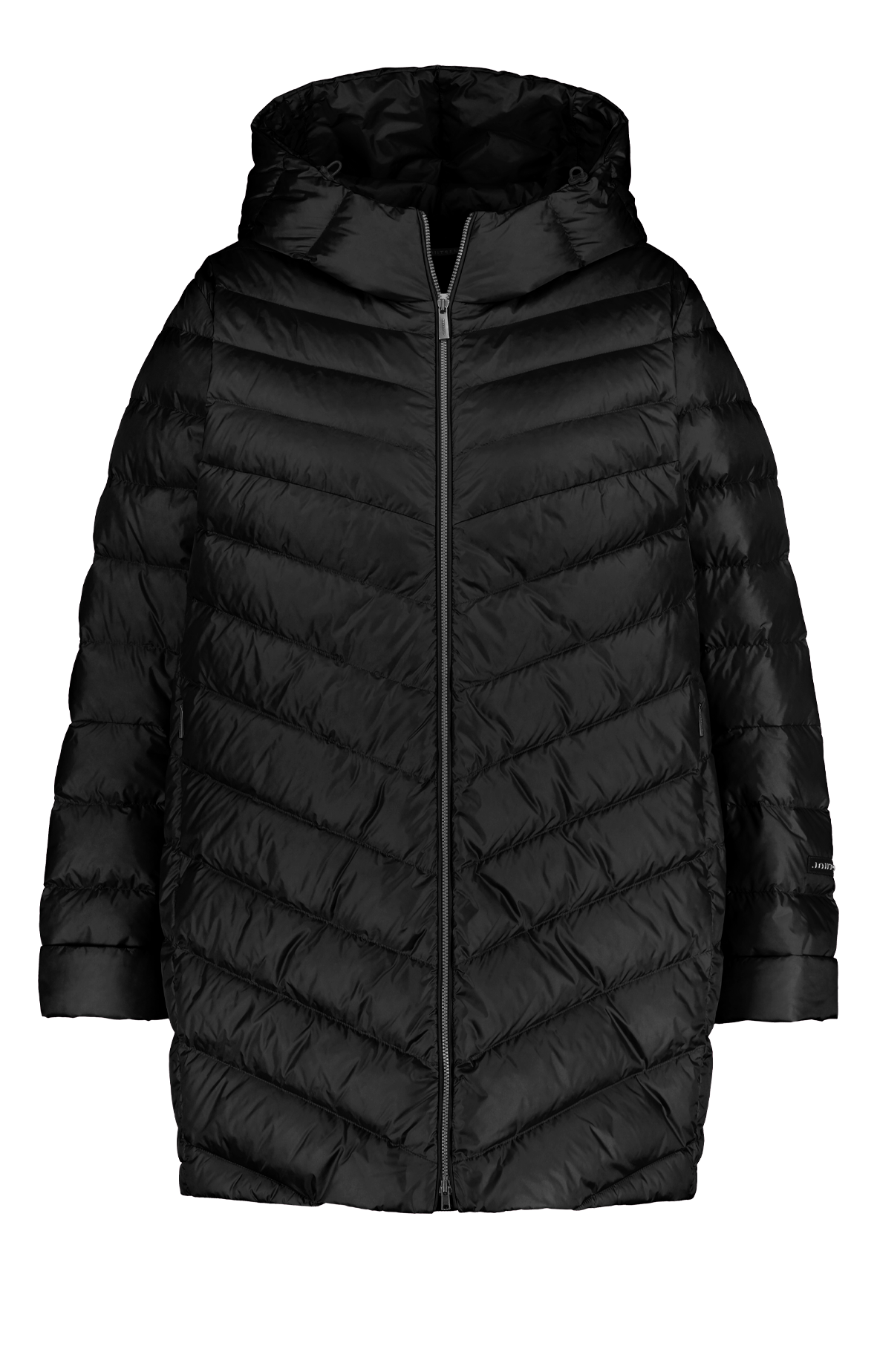 Jasmin Plus Size Light Down Coat - Joutsen - Charcoal Black