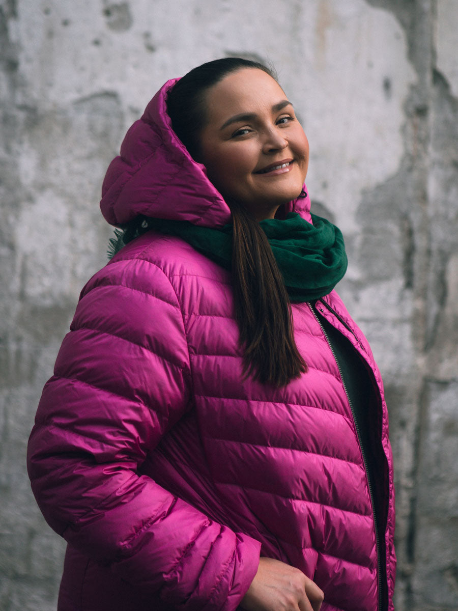 Jasmin Plus Size Light Down Coat - Joutsen - 