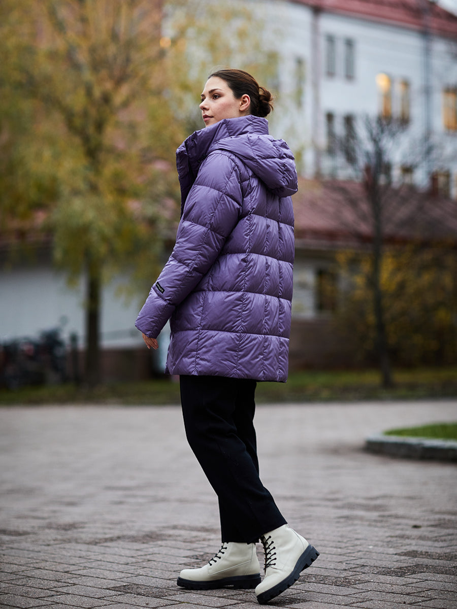 Womens long down hot sale coat sale