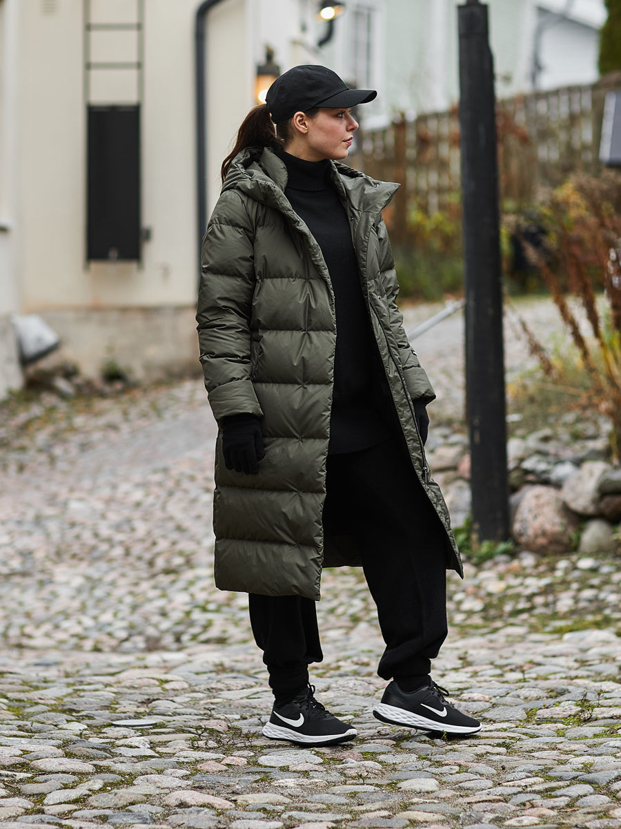 Down discount coat outfit