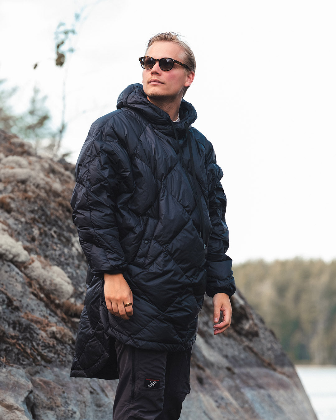 Velho Down Anorak Black