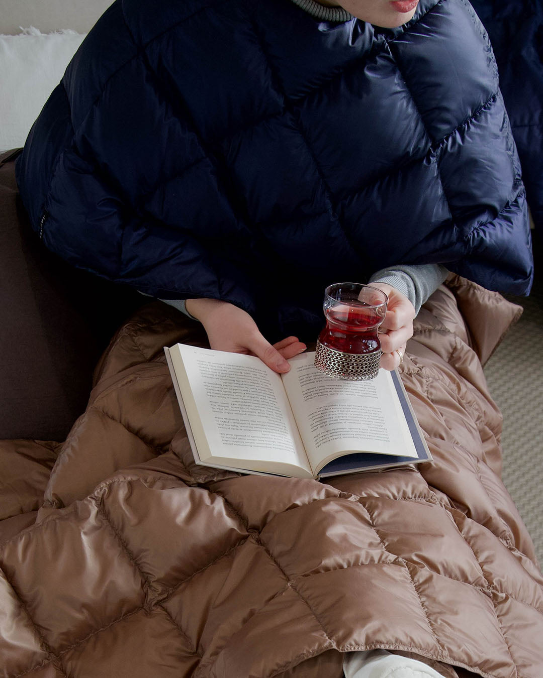 Unelma Down Poncho Sky Captain