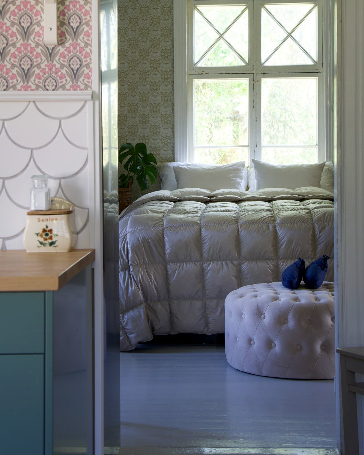 Henkäys Bedspread - Joutsen -