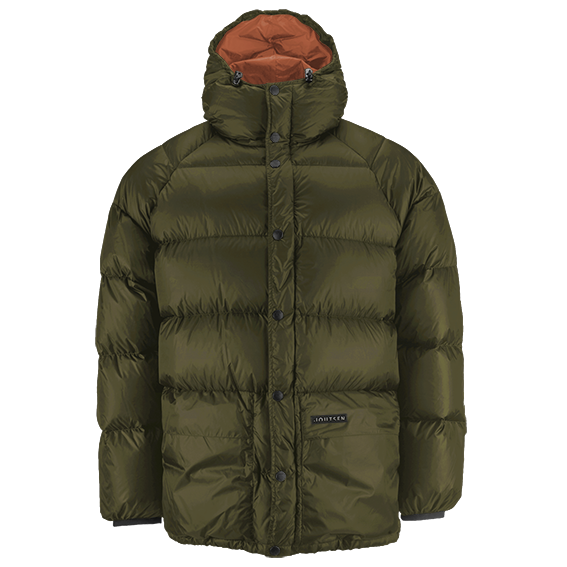 Tauko Down Coat Limited Edition - Joutsen - Forest moss/Autumn orange