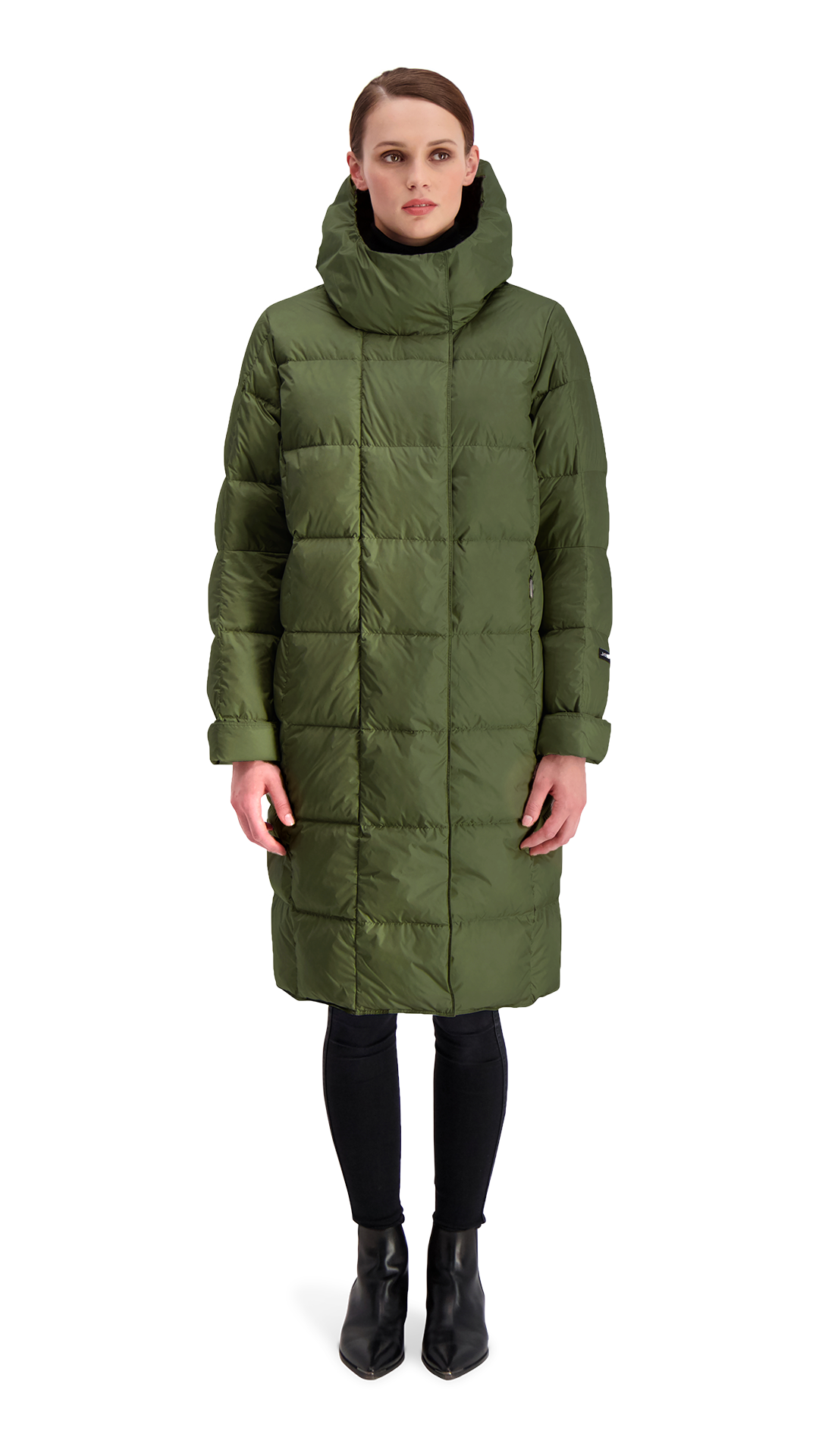 Essi Light Down Coat - Joutsen - Forest Moss